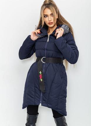 Куртка жіноча зимова, колір темно-синій, розмір 42, 131R2258