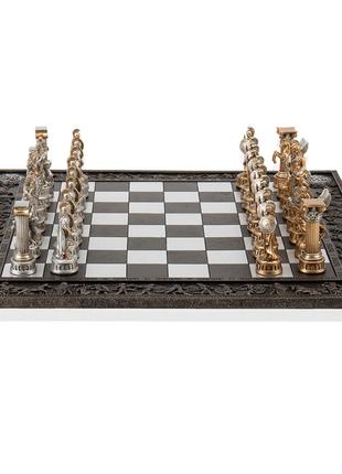 Набор шахмат "Греция" черная доска, 43,3х43,3 см (77745AB)