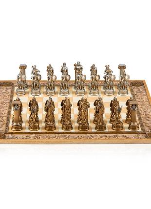 Набор шахмат "Греция", белая доска, 43,3х43,3 см (77745AA)