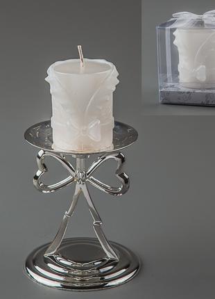 Весільна свічка (6 см) (колір кремовий, білий) (025Q)