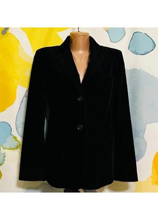 Оригинальный вельветовый блейзер / пиджак черного цвета max mara
