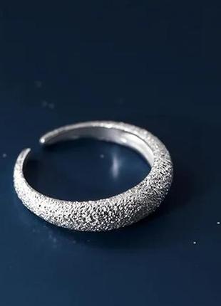 Серебряное кольцо "серебряный песок"