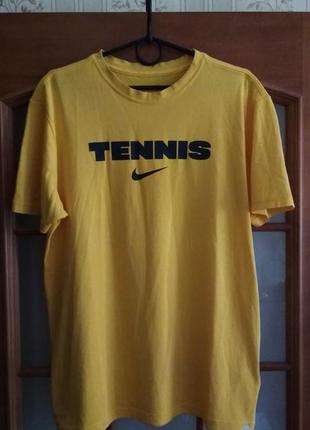 Мужская футболка nike tennis dri-fit (m-l) оригинал