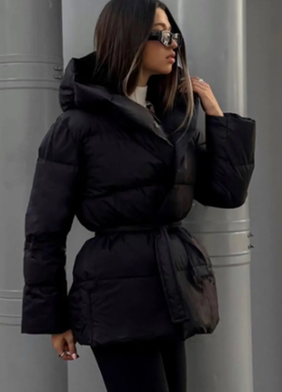 Куртка жіноча зимова плащівка 200 силікон на підкладці 42-44 4...