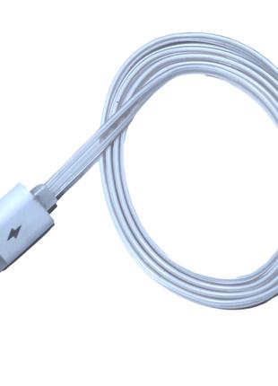 Кабель USB to micro USB с подсветкой по всей длине 1м:Белый