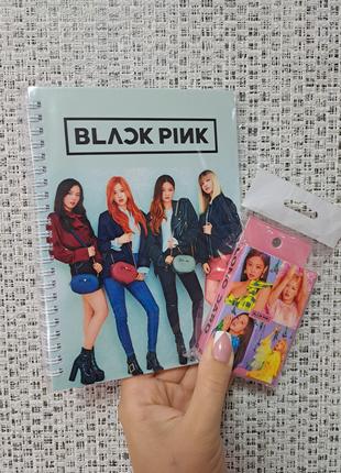Lomo карты + Скетчбук Black Pink Блек Пинк