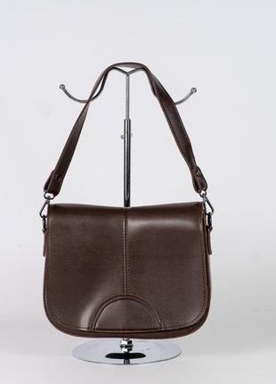 Жіноча сумка коричнева сумка через плече кросбоді клатч багет