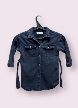 Джинсовая рубашка zara 4-5 лет 110