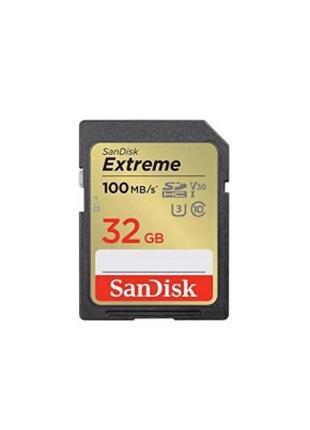 Карта памяти SanDisk 32GB SD class 10 UHS-I Extreme (SDSDXVT-0...