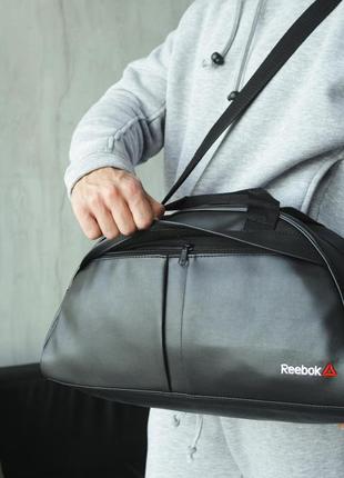 🙏🙏сумка груша кожзам черная reebok🙏🙏