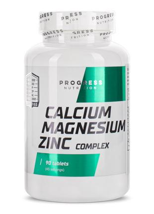 Витамины и минералы Progress Nutrition Calcium Magnesium Zinc ...