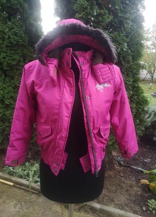 Курточка на девочку 122 см 6-7 лет куртка типа лыжная