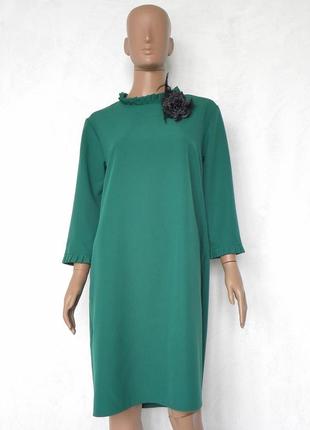 Нарядное платье зеленого цвета 48 размер (42 евроразмер).
