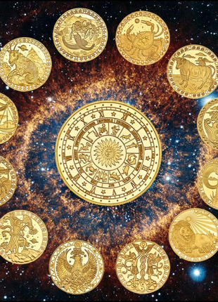Монеты подарочные знаки Зодиака