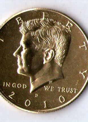 США ≥ США Америки 1⁄2 долара, 2010 Kennedy Half Dollar No1659