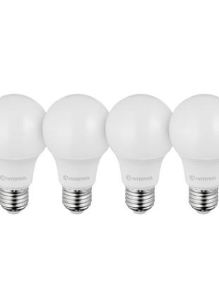 Лампи світлодіодні, набір 4 од. LL-0014, LED A60, E27, 10 Вт, ...