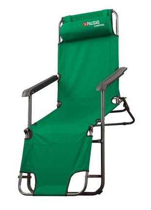 Кресло-шезлонг двухпозиционное 156х60х82 см, Camping Palisad