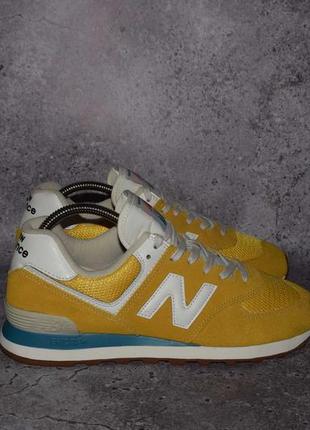 New balance 574 classic yellow (мужские кроссовки ньюбеланс 56...