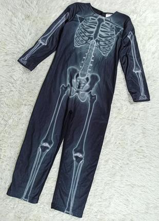 Карнавальный костюм человечек скелет мальчику.