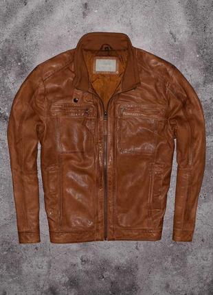 Maddison leather bomber jacket (мужская кожаная куртка бомбер ...