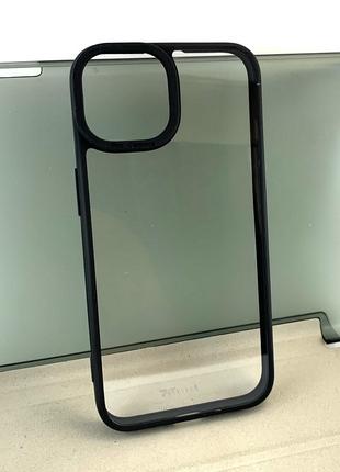 Чехол на iPhone 14 накладка бампер Avantis Metal силикон-пласт...