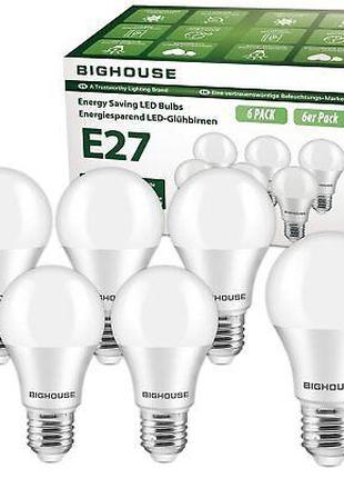 6x Bighouse E27 LED 1200lm 13w 3000k LED лампочки