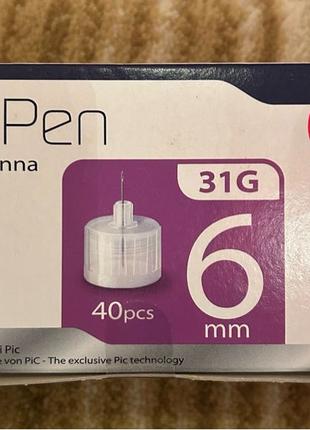 Голки ThinPen інсулінові для шприц-ручок 6мм