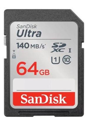 Карта памяти SanDisk 64GB SD class 10 UHS-I Extreme Ultra (SDS...