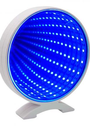Светильник Бесконечность с USB Круг (голубой)
