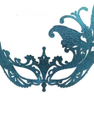 Венеціанська маска Батерфлай (блакитна)
