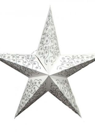 Декор новогодний подвесной Звезда 60см белый