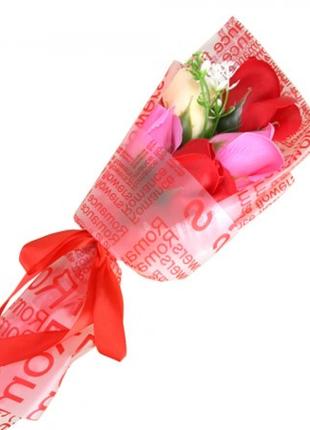 Букет роз из мыла Dear for you 12570 (красный)