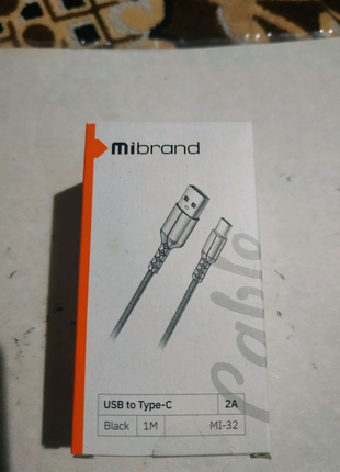 Кабель для телефона Mibrand MI-32 USB + type C. Новий.