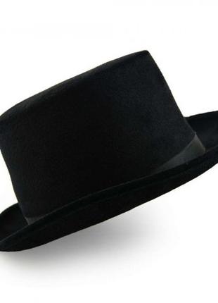Шляпа Цилиндр велюровый (черный)