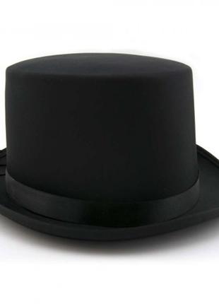 Шляпа Цилиндр атласная (черная)