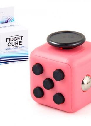 Кубик антистресс Fidget Cube (розовый с черным)