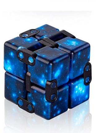 Кубик антистресс Infinity Cube космос (синий)