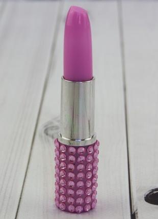 Ручка Помада со стразами (розовая) сувенир