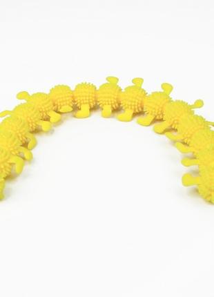 Антистрес іграшка Сороконіжка (жовта)