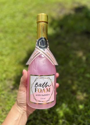 Пена для ванны с ароматом розы Розовое шампанское Bath Foam 750мл