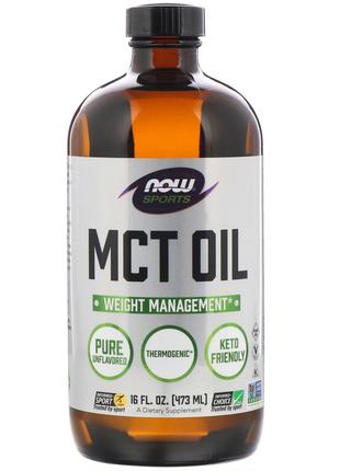 Масло МСТ MCT Oil Now Foods Без Вкуса 473 мл