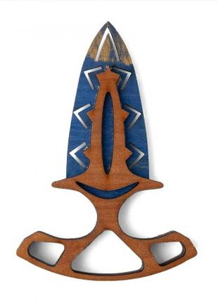 Дерев'яний тичковий ніж (синій)