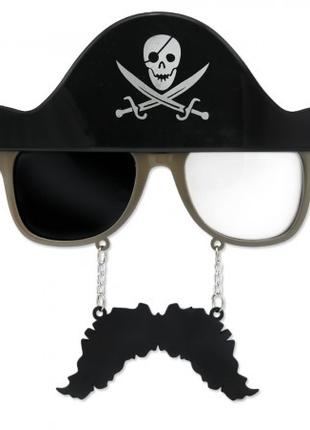 Очки Пират в шляпе с усами