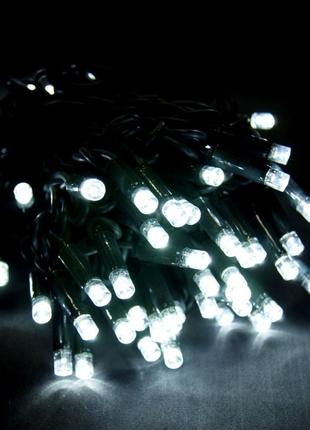 Світлодіодна гірлянда Led на 100 світлодіодів 8 м зелений дріт...