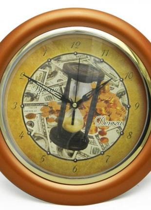 Часы идут в обратную сторону Время-деньги (бронзовый)