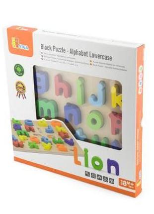 Развивающая игрушка Viga Toys Пазл Строчная буква алфавита (50...