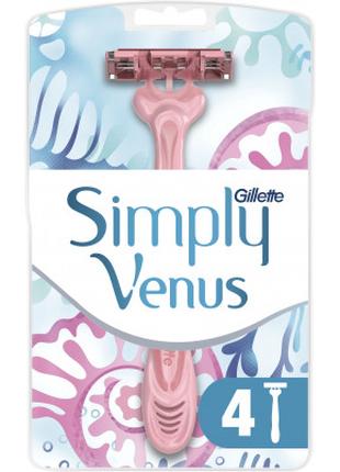 Бритва Gillette Simply Venus 3 4 шт. (7702018465675/8700216143...