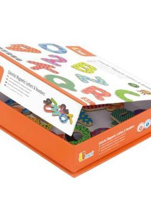 Развивающая игрушка Viga Toys Буквы и цифры магнитные, набор (...