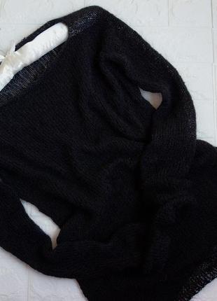 Тонкий прозрачный свитер из итальянской пряжи премиум класса