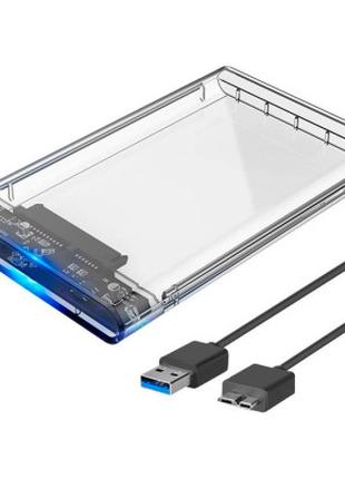 Карман внешний Dynamode 2.5" SATA HDD/SSD USB 3.0 Transparent ...